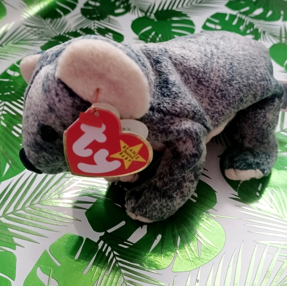 Ty Beanie Baby Blue Gray Eucalyptus Koala Bear Stuffed Animal Toy with Tag - Picture 5 of 10
